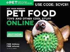 Epetstore - use code SCVC61